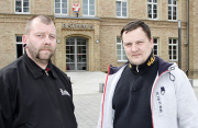 Marko Rode und Christian Brandenburg sprachen mit dem Bürgermeister und dem Kämmerer und bekamen prompte Hilfe. 