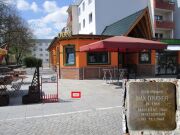 Stolperstein für Max Drucker in der Friedrichstraße, vor der Gaststätte Dom