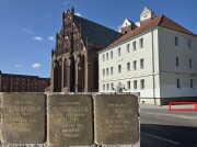 Stolpersteine für Georg und Selma Sinasohn in der Straße des Friedens, Nahe der Ecke Marienkirchstraße