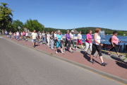 aktive Nordic-Walking Teilnehmer