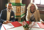 Unterzeichnung Verlängerung Städtepartnerschaftsvertrag Uster-Prenzlau am 29. August 2020