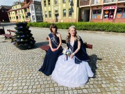 beim Video-Dreh in Barlinek - Markplatz