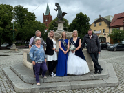 Dr. Heinrich, der Städtepartnerschaftsverein und die Schwanenkönigin zu Besuch in Barlinek