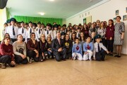 Jugendchor am Christa- und-Peter-Scherpf-Gymnasium mit Schülern der Schule Nr. 3 in Pochwistnewo 