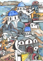 Häuser Santorini